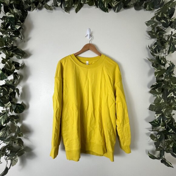 Lululemon Athletic Perfectly Oversized Crew Sweater Soleil Yellow Women’s Size 6 - Picture 1 of 8